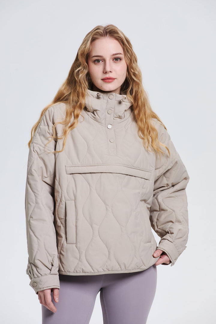 WILLOW | QUILTED WATER-REPELLENT HOODED JACKET