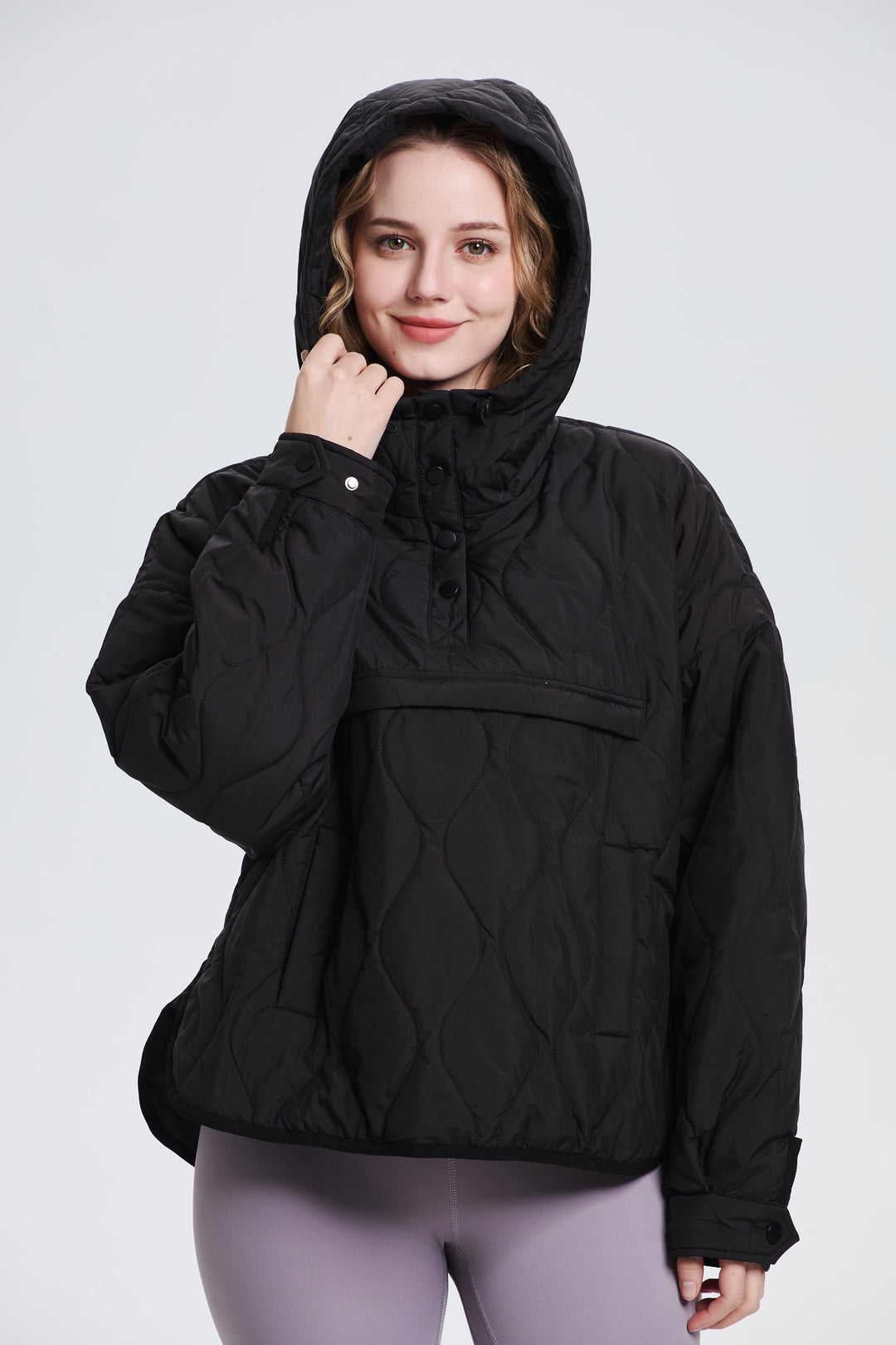 WILLOW | QUILTED WATER-REPELLENT HOODED JACKET