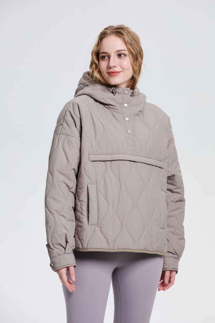 WILLOW | QUILTED WATER-REPELLENT HOODED JACKET