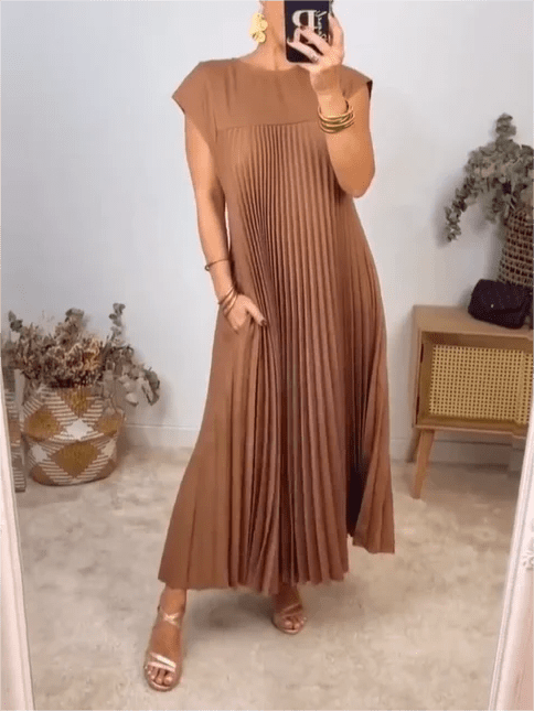 Sandra | Pleated Elegant Dress