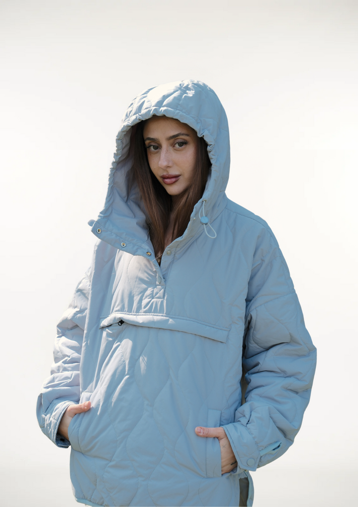 WILLOW | QUILTED WATER-REPELLENT HOODED JACKET