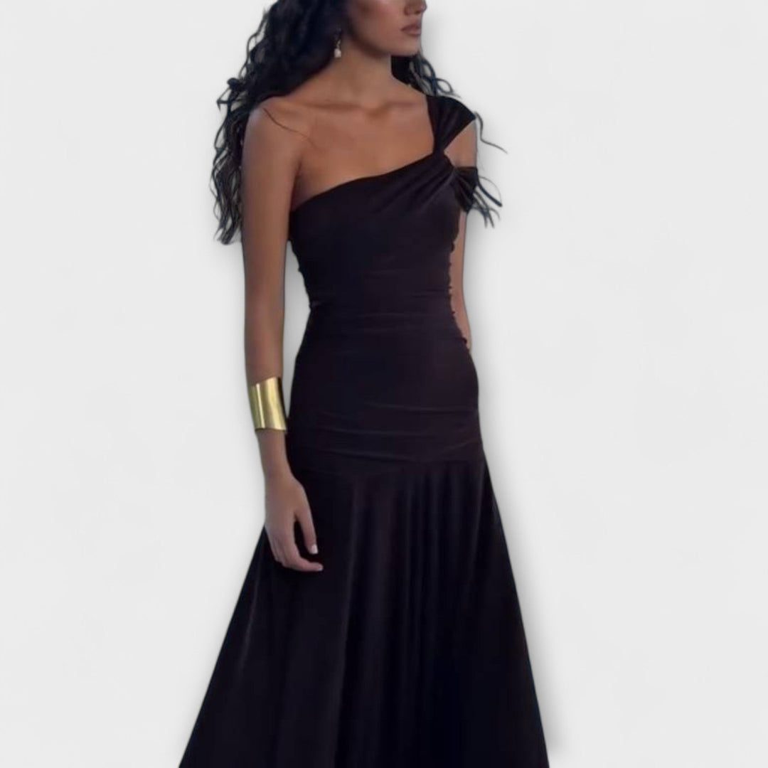 Margot - Off-Shoulder Fitted Maxi Dress