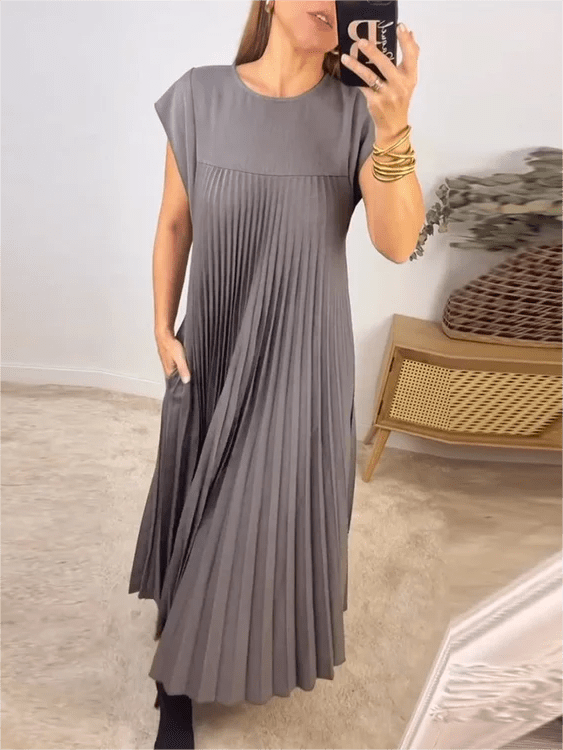 Sandra | Pleated Elegant Dress