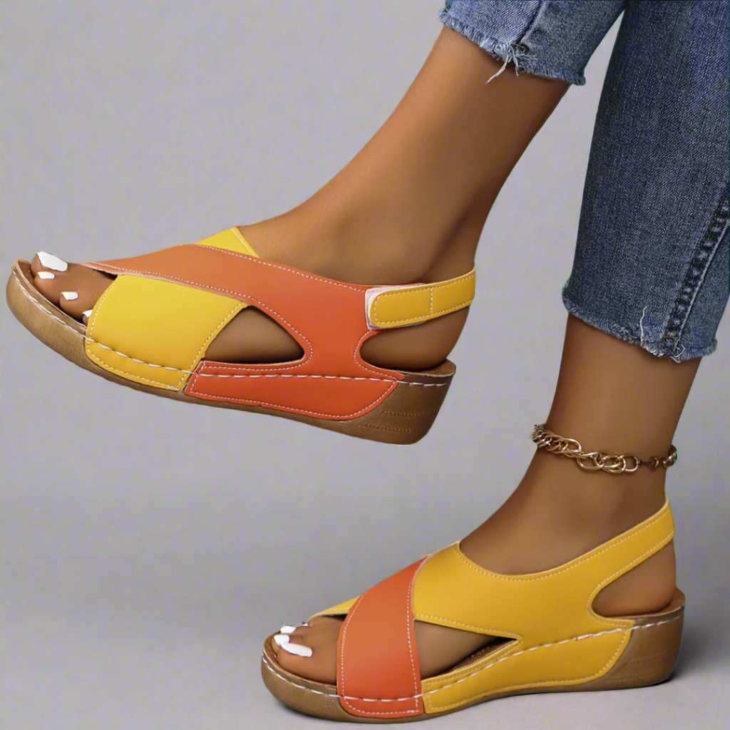 Ada | Colourblock Slingback Sandals
