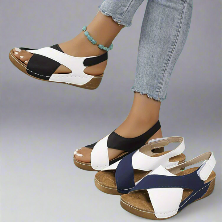 Ada | Colourblock Slingback Sandals
