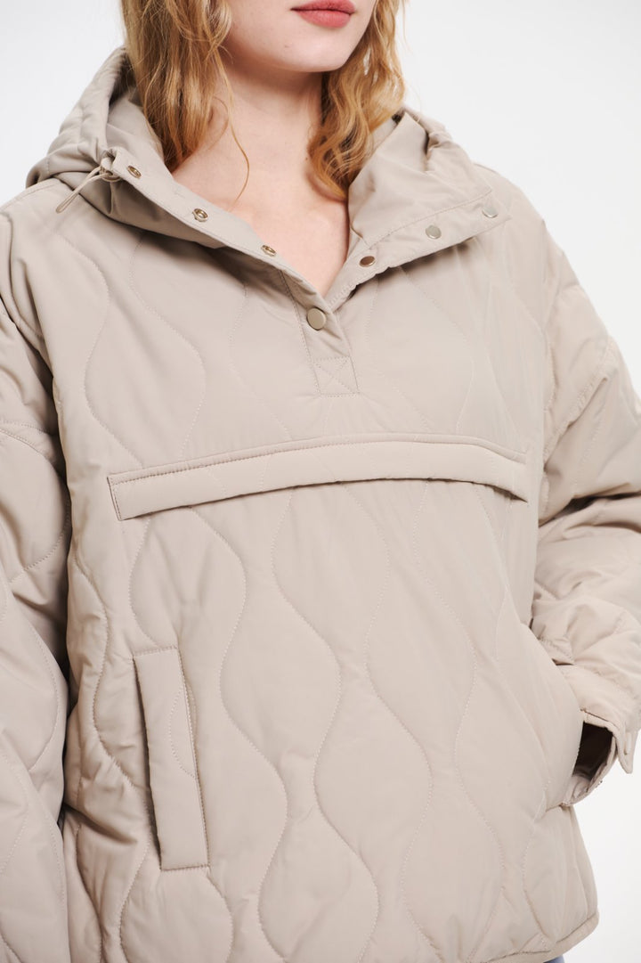WILLOW | QUILTED WATER-REPELLENT HOODED JACKET