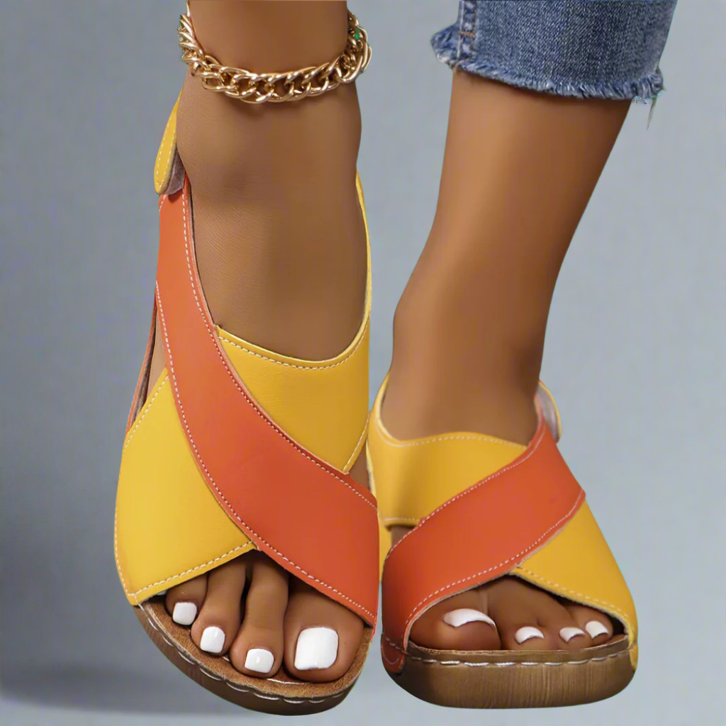 Ada | Colourblock Slingback Sandals