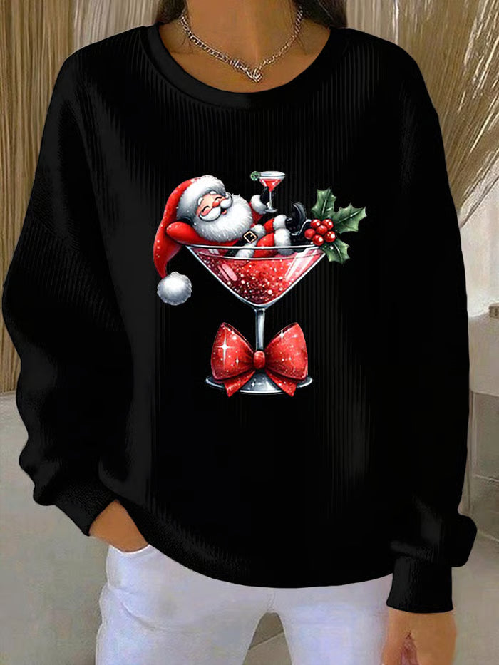 Holly | Cocktail Santa Jumper