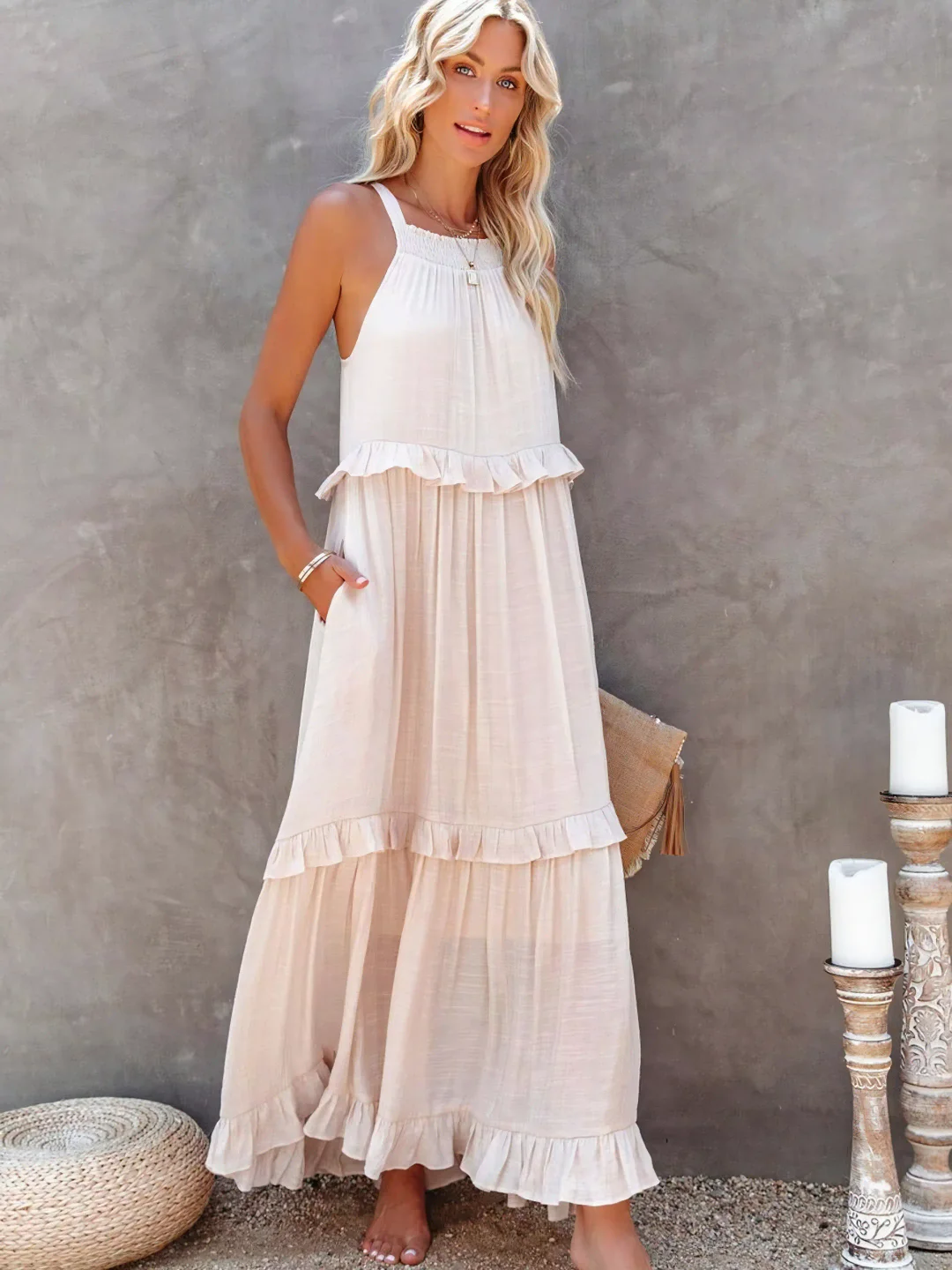 Elsie - Ruffle Maxi Dress