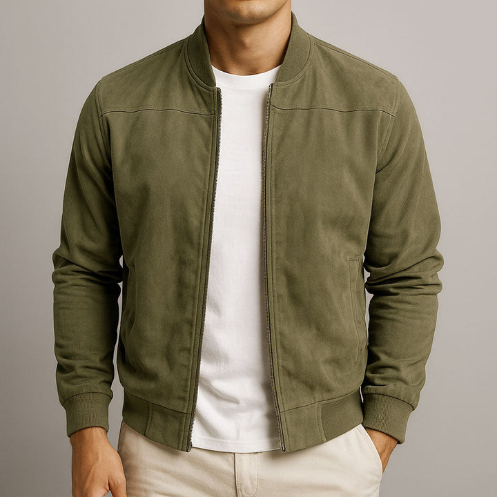 Mason | Suede Bomber Jacket