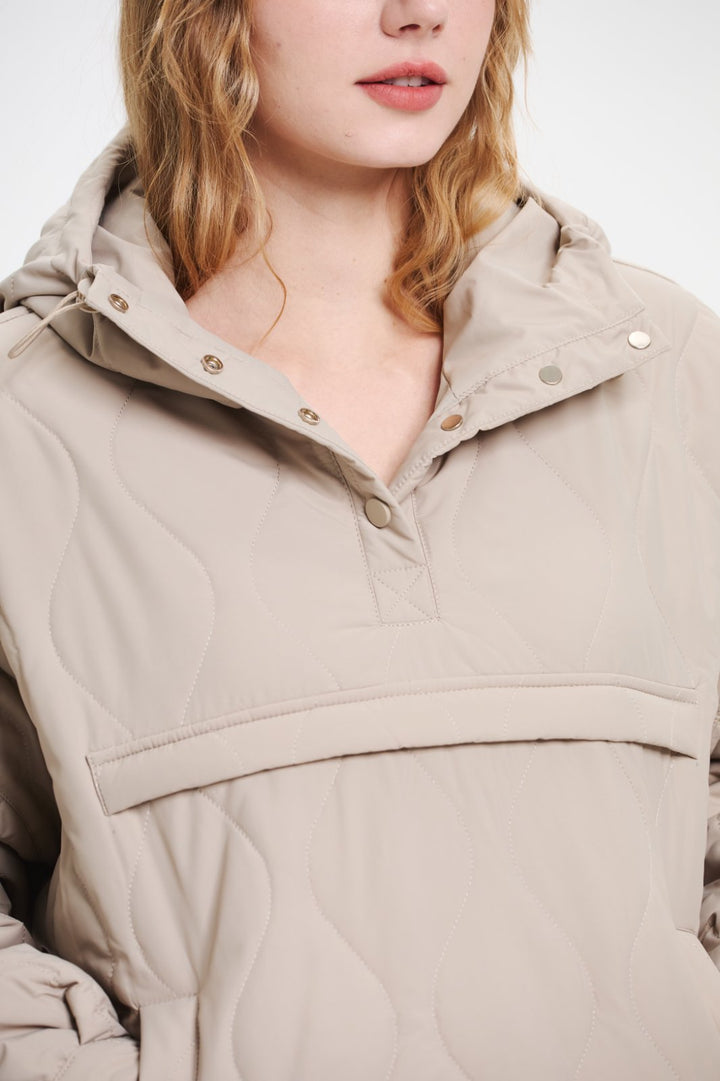 WILLOW | QUILTED WATER-REPELLENT HOODED JACKET