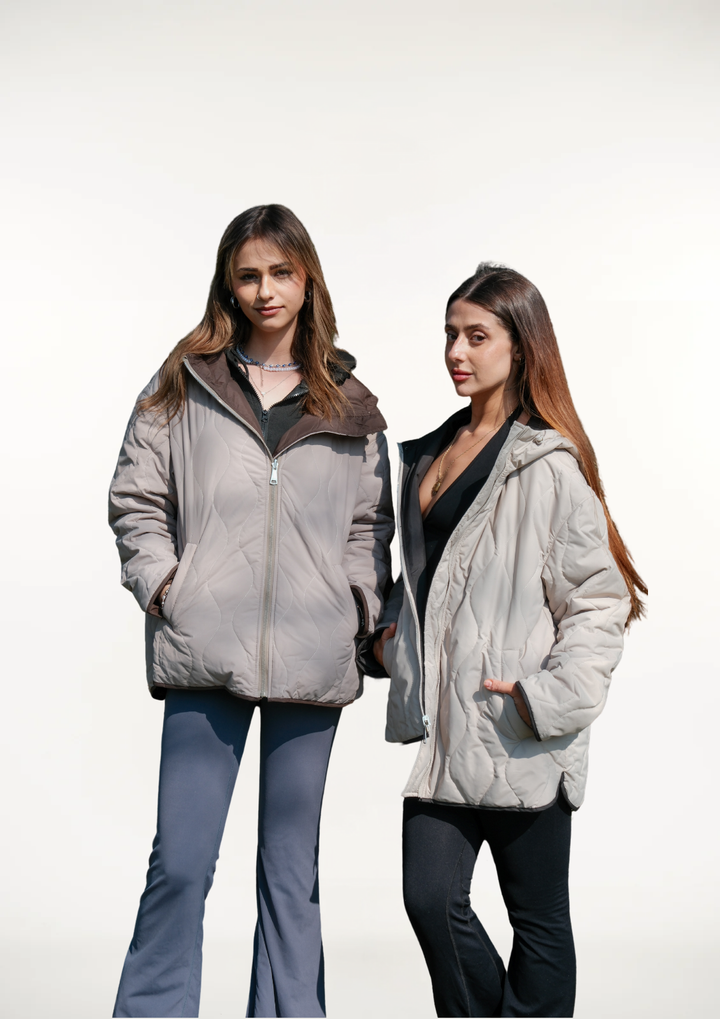 WILLOW | QUILTED WATER-REPELLENT HOODED JACKET