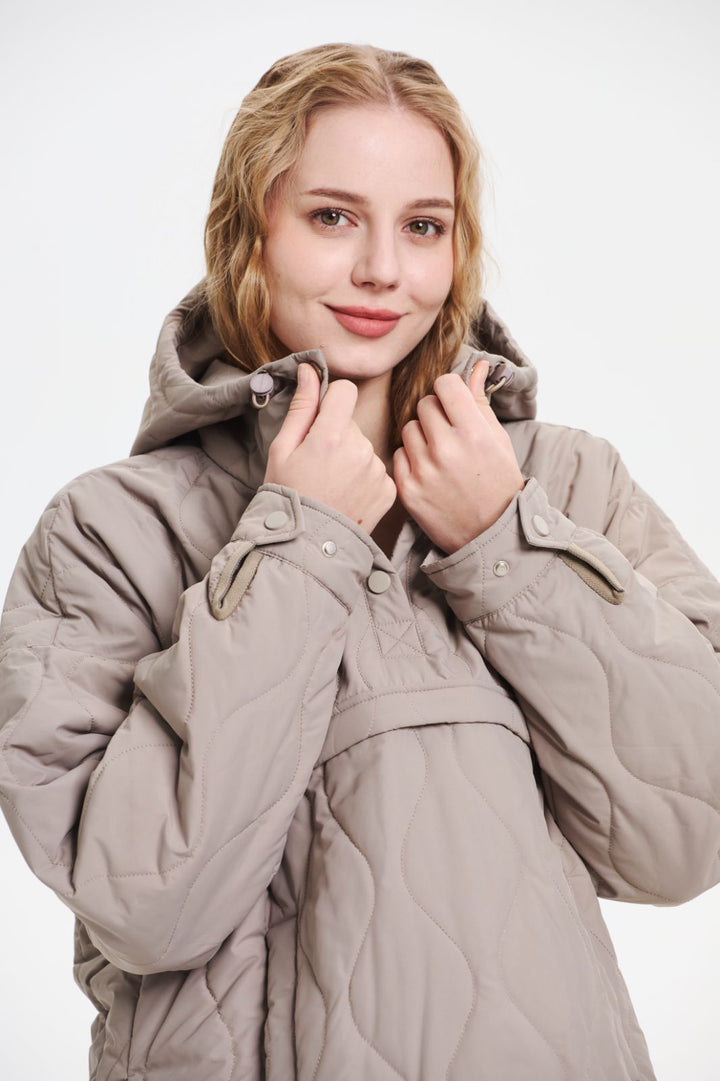 WILLOW | QUILTED WATER-REPELLENT HOODED JACKET
