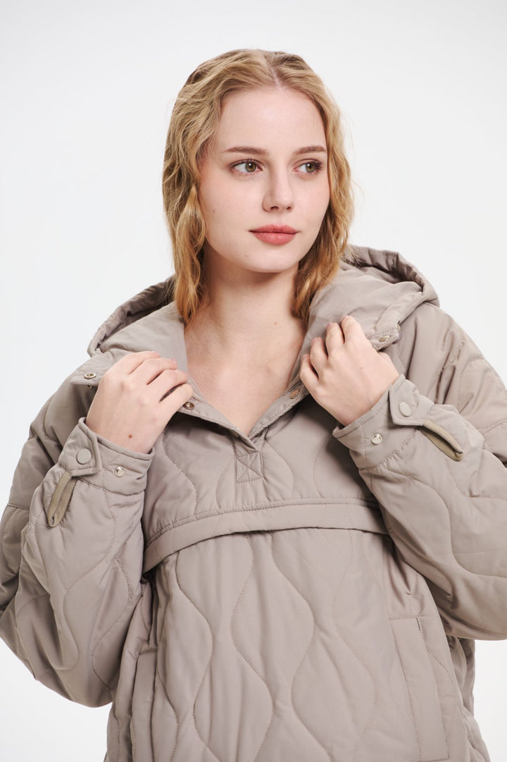 WILLOW | QUILTED WATER-REPELLENT HOODED JACKET