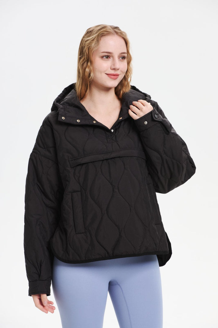 WILLOW | QUILTED WATER-REPELLENT HOODED JACKET