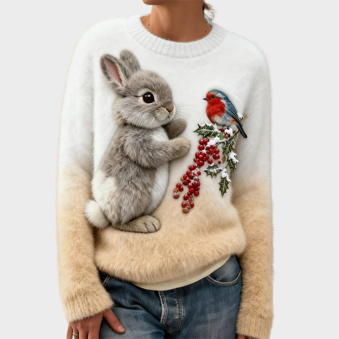 Lucy | Festive Rabbit Jumper