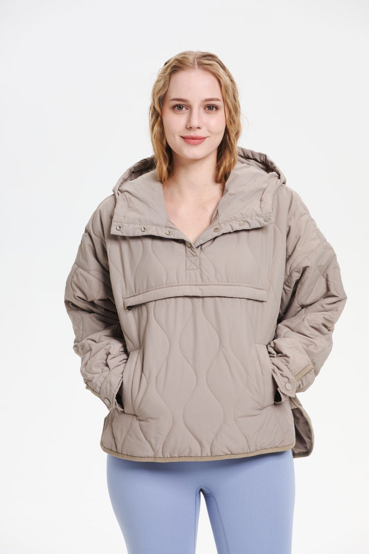 WILLOW | QUILTED WATER-REPELLENT HOODED JACKET