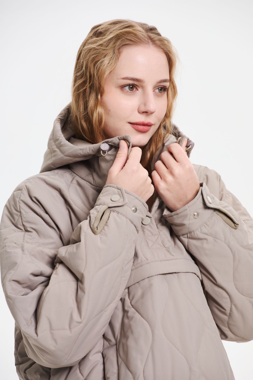 WILLOW | QUILTED WATER-REPELLENT HOODED JACKET