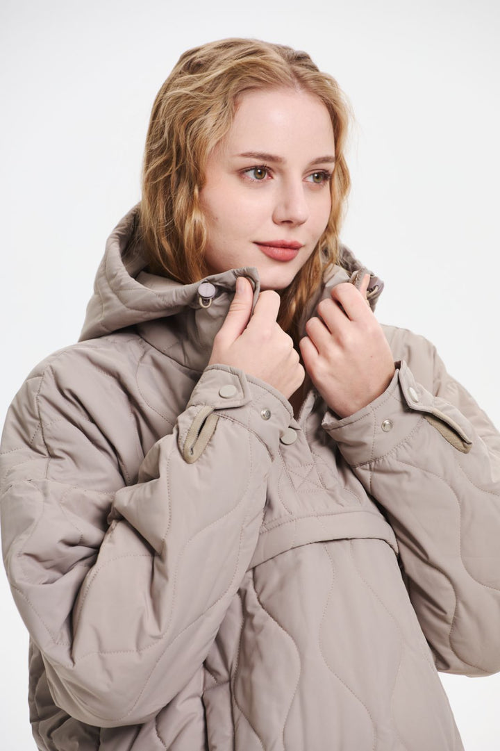 WILLOW | QUILTED WATER-REPELLENT HOODED JACKET