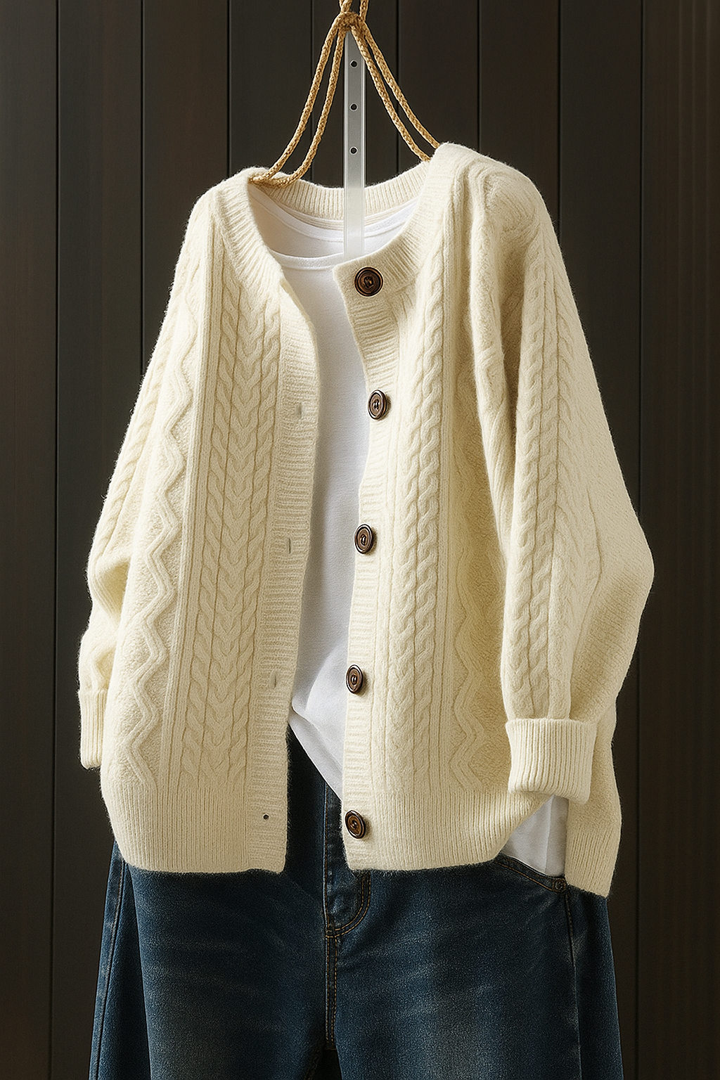 Emily | The Cable Cardigan