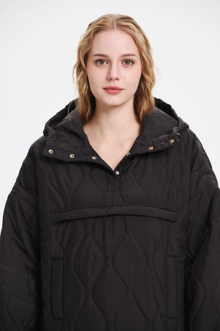 WILLOW | QUILTED WATER-REPELLENT HOODED JACKET