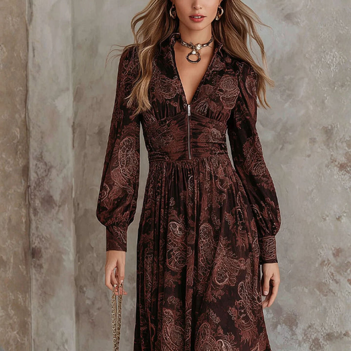 May | Midi Dress with Paisley Print