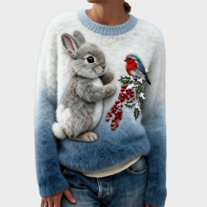 Lucy | Festive Rabbit Jumper