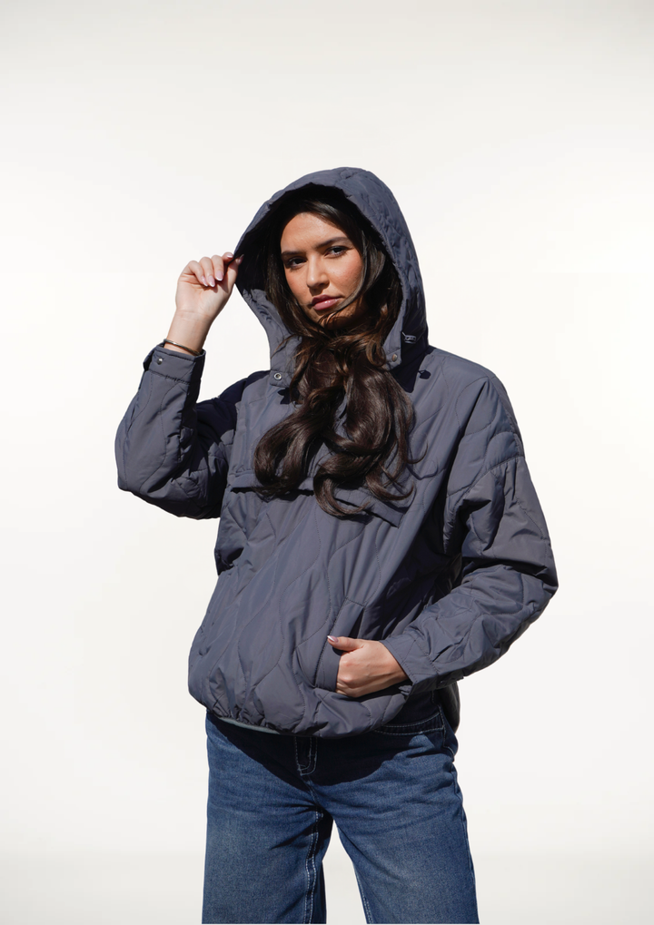 WILLOW | QUILTED WATER-REPELLENT HOODED JACKET