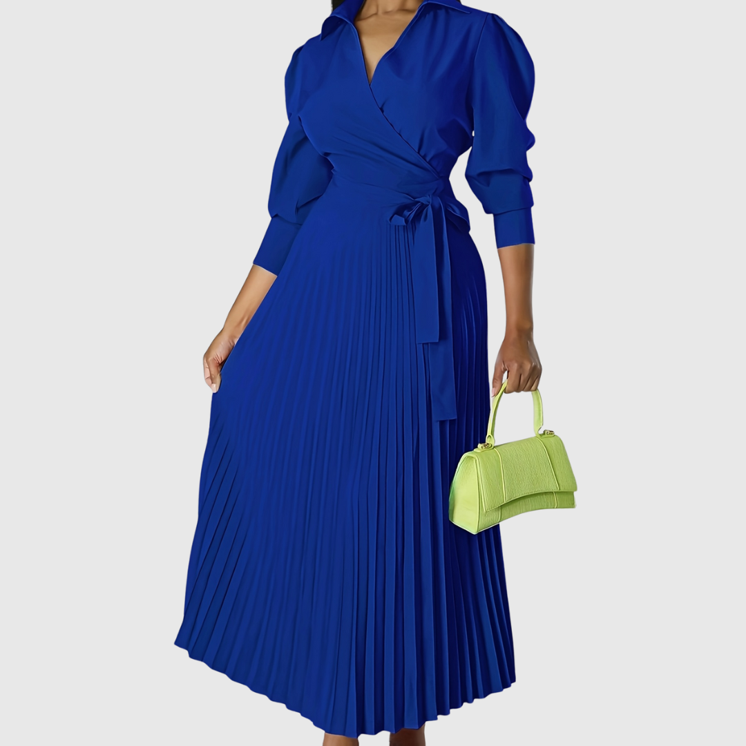 Evelina - Soft Pleated Midi Dress