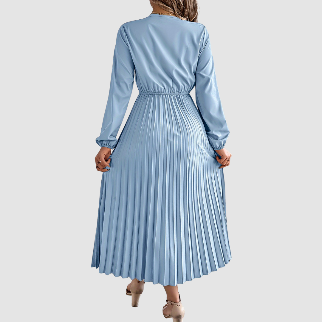 Rosalind Quinn - Lace V-Neck A-Line Dress