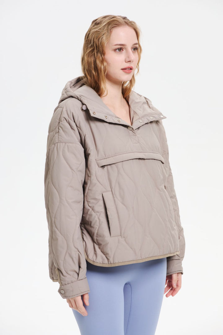WILLOW | QUILTED WATER-REPELLENT HOODED JACKET