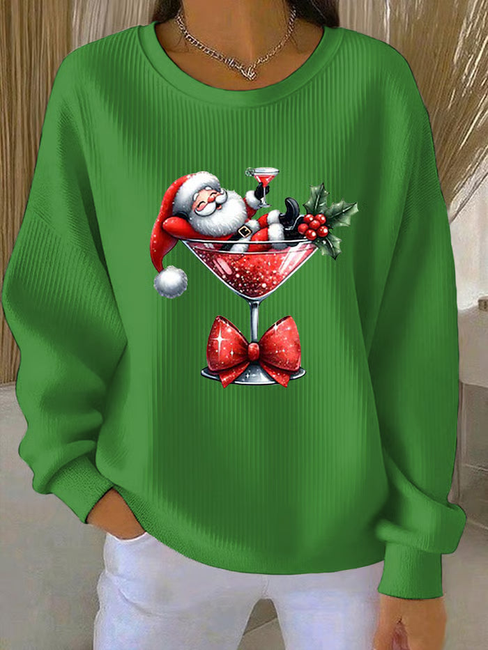 Holly | Cocktail Santa Jumper