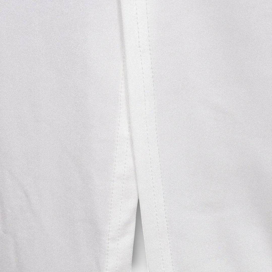 Selah - White Long Sleeve Dress with Waist Cutout and Rhinestone Accents