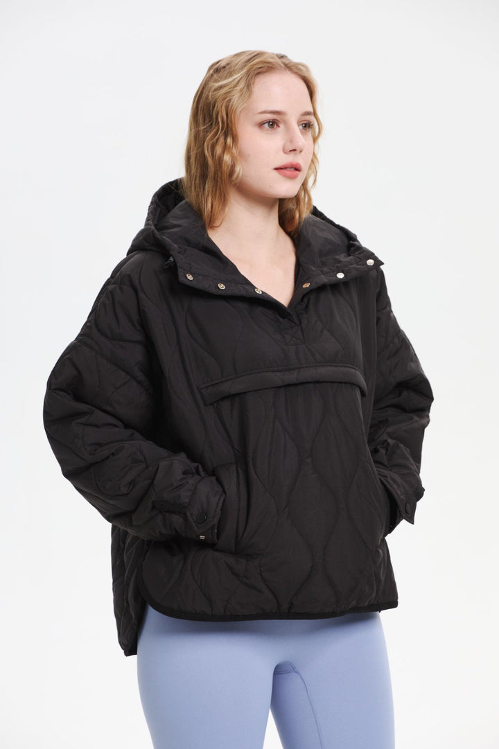 WILLOW | QUILTED WATER-REPELLENT HOODED JACKET