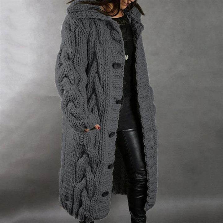 Karina | Elegant Cosy Coat with Tummy Coverage