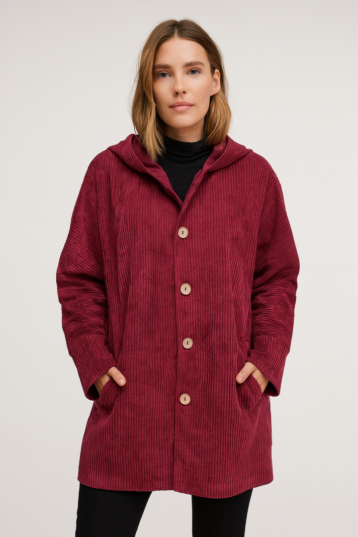 INDIE - CORDUROY HOODED JACKET