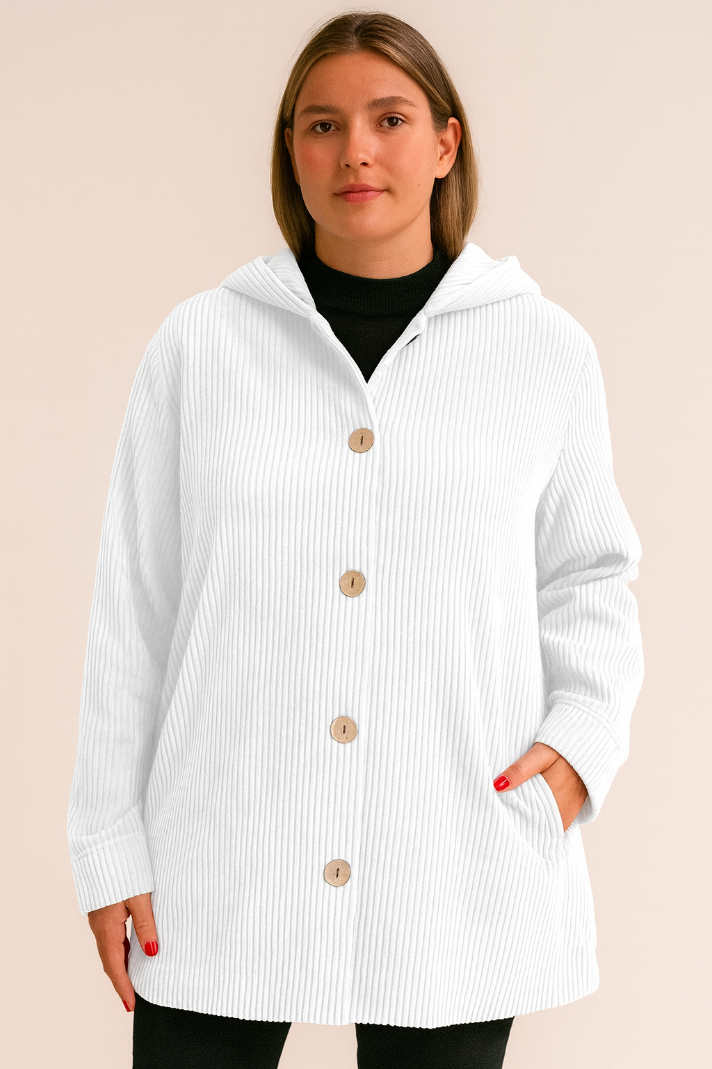 INDIE - CORDUROY HOODED JACKET