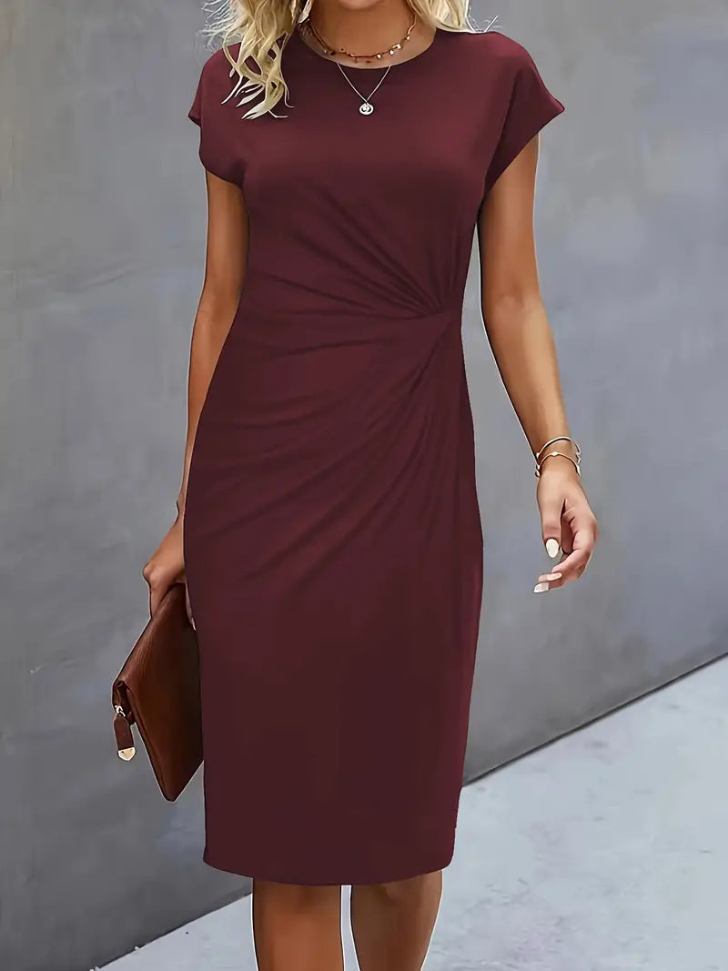 Adelina | Stylish Round Neck Dress