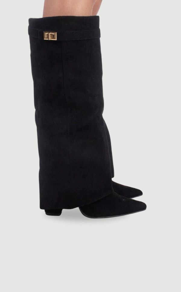 HARRIET | WOMEN'S LEATHER THIGH-HIGH BOOTS WITH BUCKLE