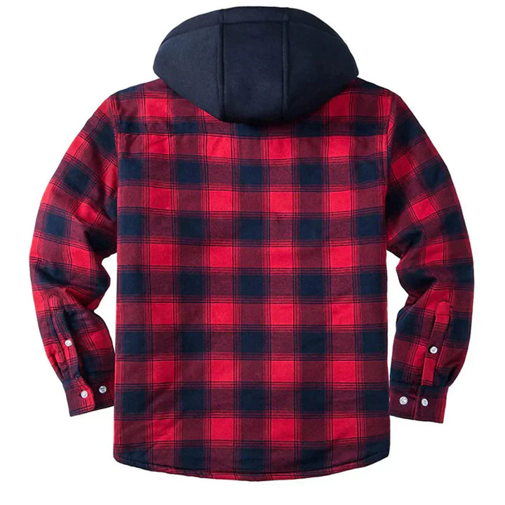 Florian - Men's Checked Hooded Jacket