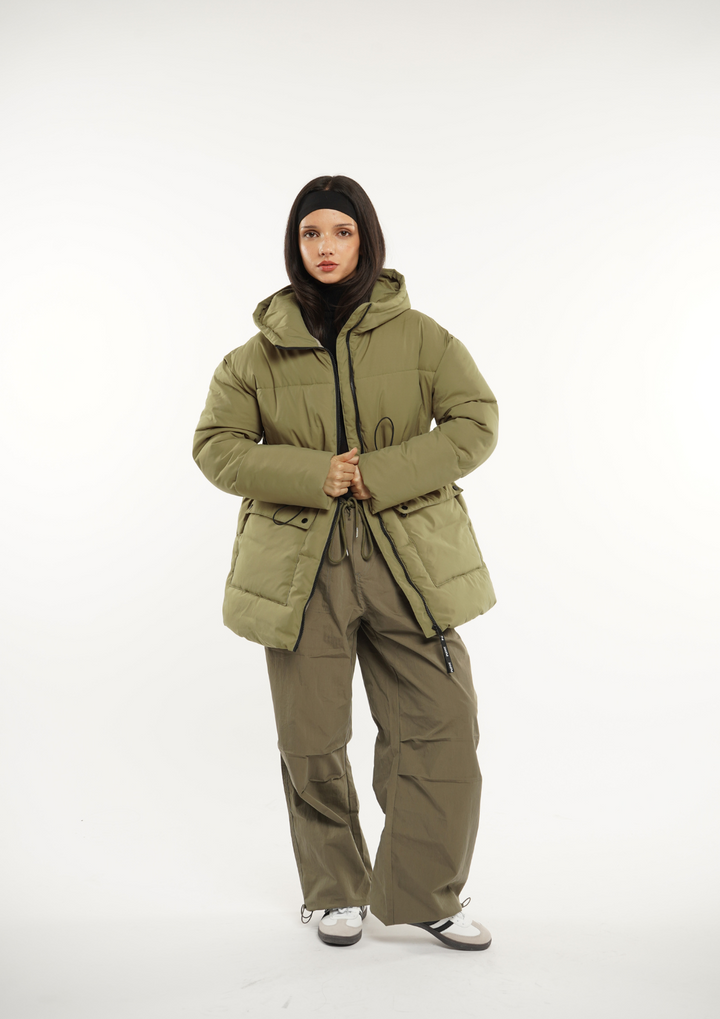EVA | HOODED PUFFER JACKET SPLASHPROOF