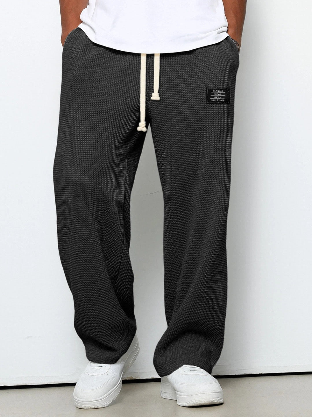David | Comfortable Fit Drawstring Trousers