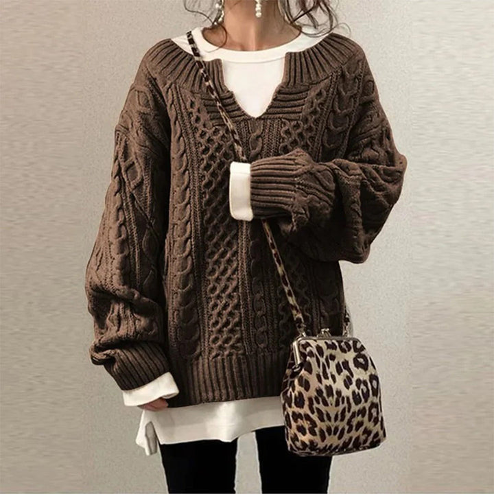 Sofia - Cozy Twisted Winter Jumper for Warm Style