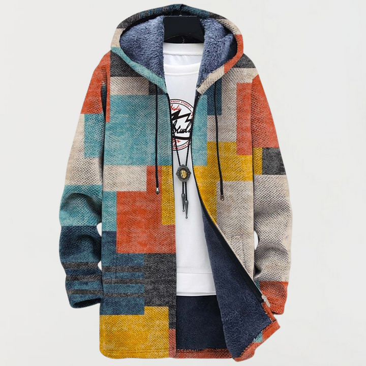 Cleo | Geometric Colour Block Hoodie