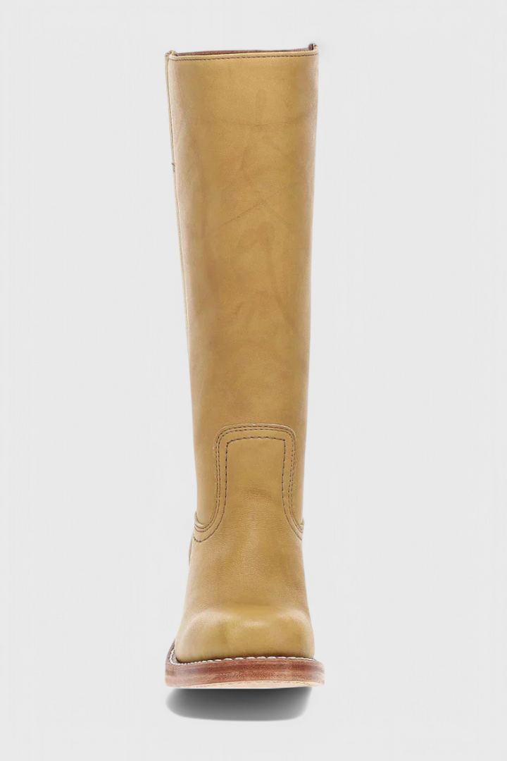 PIPPA | WOMEN'S LEATHER KNEE-HIGH BOOTS WITH HEELS
