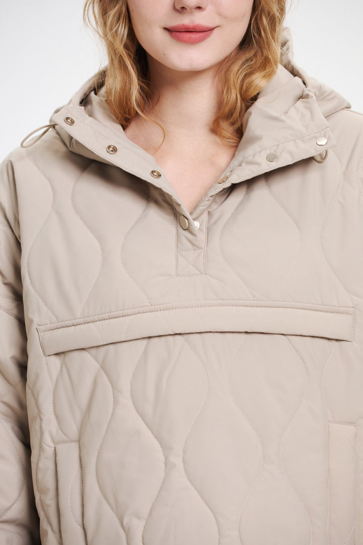 WILLOW | QUILTED WATER-REPELLENT HOODED JACKET
