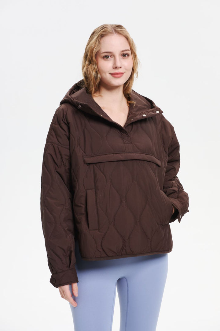 WILLOW | QUILTED WATER-REPELLENT HOODED JACKET