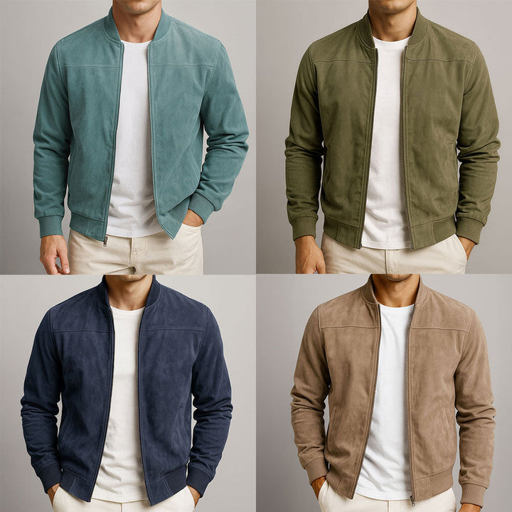 Mason | Suede Bomber Jacket