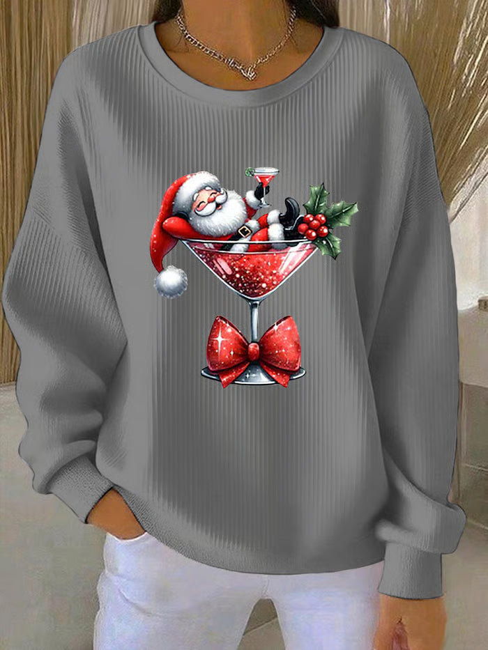 Holly | Cocktail Santa Jumper