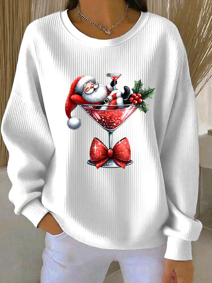 Holly | Cocktail Santa Jumper